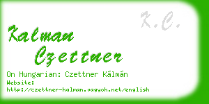kalman czettner business card